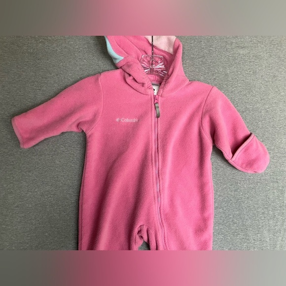 Columbia bunting suit / Fleece full body suit - Size 12 months w/ cute hood - Picture 4 of 10